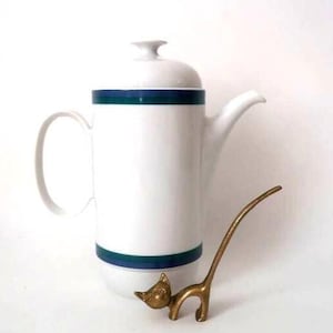 Coffee pot Rosenthal, tea pot Rosenthal porcelain, Amborgio Pozzi Form Duo, tea for two, Rosenthal Germany, mid century coffee pot, 70s 70er
