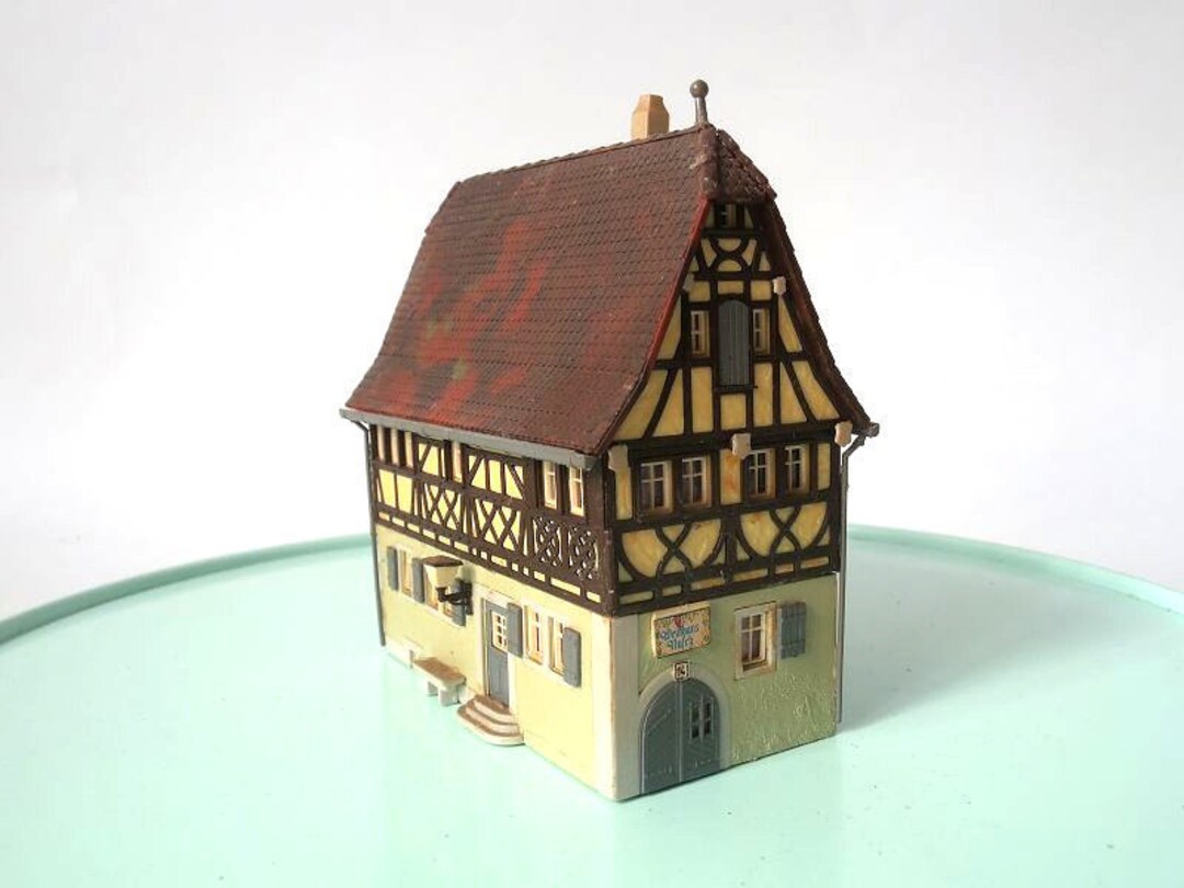 Vintage Model Train House Architects Miniature House Mcm Etsy