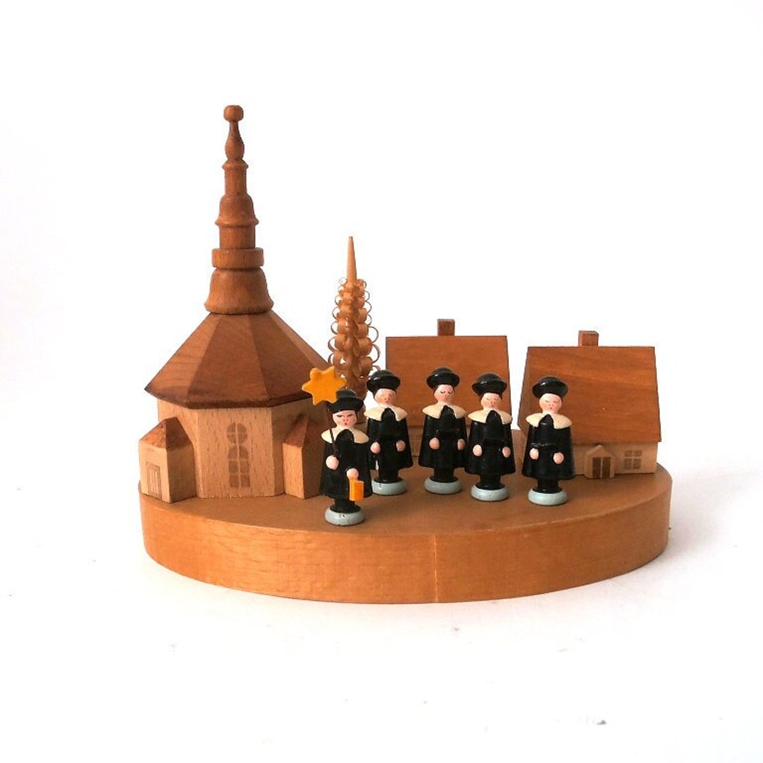 Wood Figurines Carol Singers Ore Mountains, Christmas Wooden Figurine ...