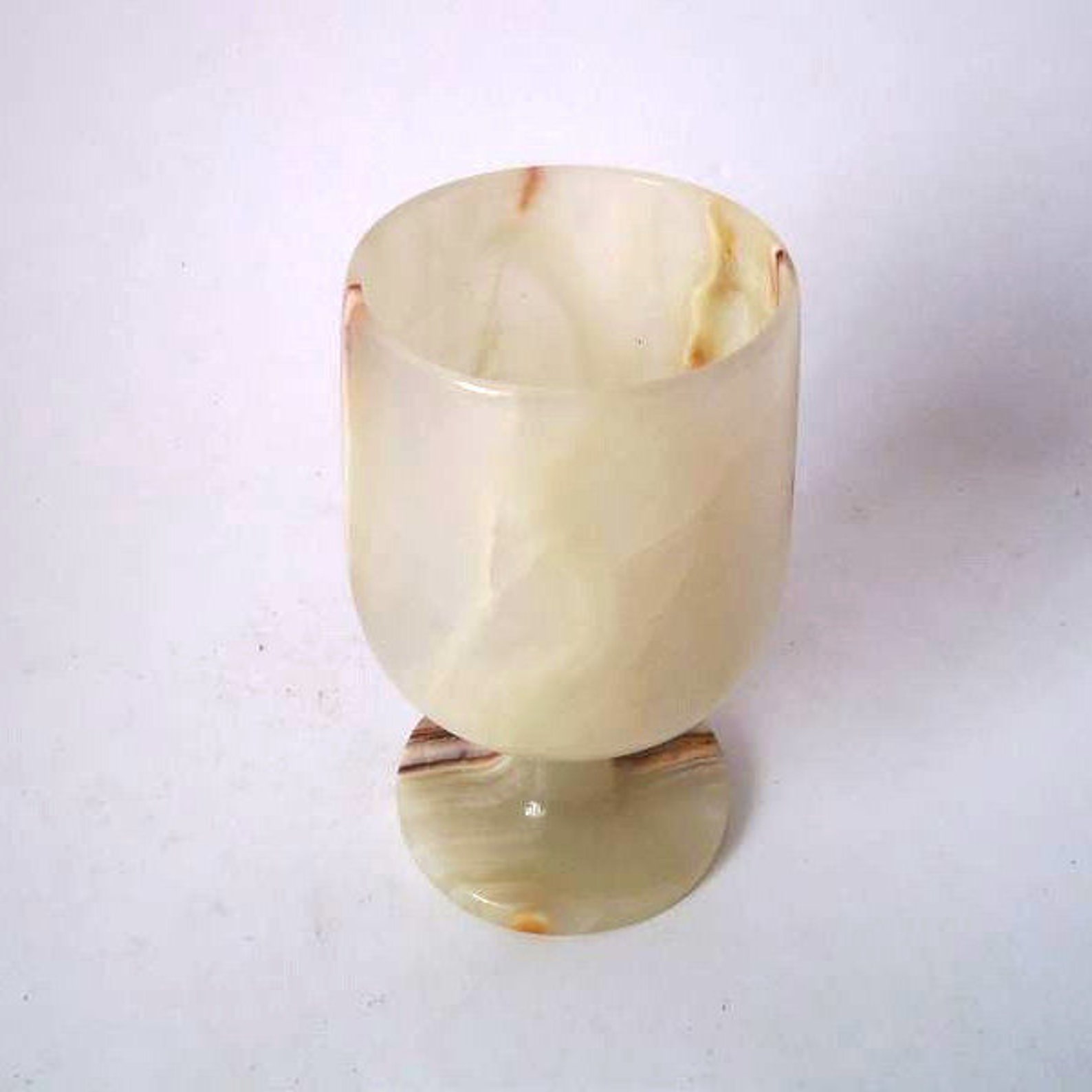 One vintage onyx chalices onyx cups onyx goblets alabaster Etsy