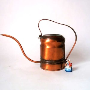 Copper watering can, indoor watering can, metal watering can, copper cactus can, garden gift, rustic old watering can, indoor boho gardening