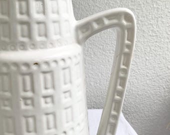 XL handled floor vase Scheurich Design Inka, vintage floor vase West German pottery, vintage WGP floor vase, mid century modern 60s 70s vase