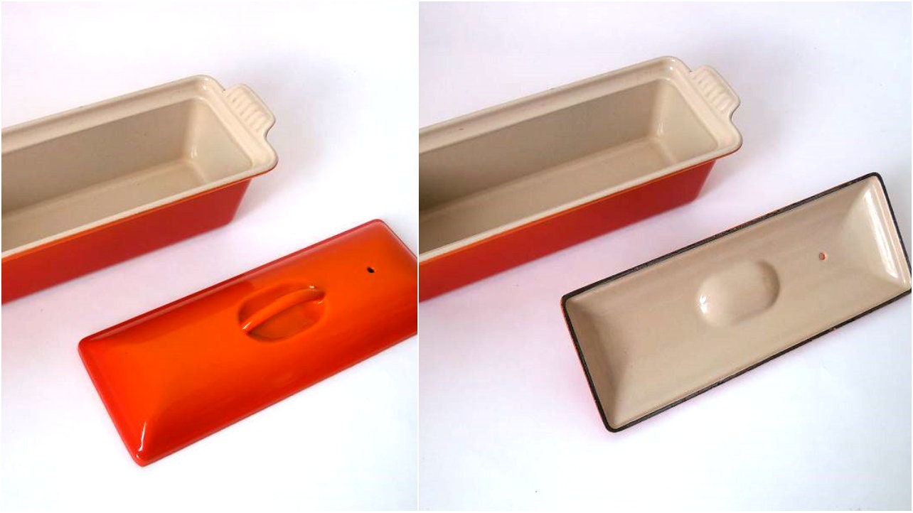 Vintage cooking terrine mold Creuset enamel iron cooking pot Etsy