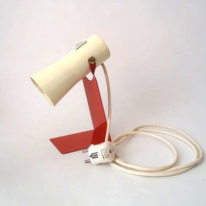 Vintage minimalistic desk lamp, vintage desk lamp, mid century design desk lamp, mid century table lamp, vintage clamp lamp