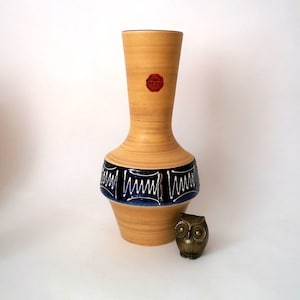 Vintage mid century floor vase made by Bay,  Fat Lava vase mid century west german pottery, space age studio art wgp vintage ceramic 70s