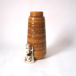 Large vintage vase Scheurich Design Inka, L ceramic vase West German pottery, vintage WGP vase, mid century modern 60s 70s vase