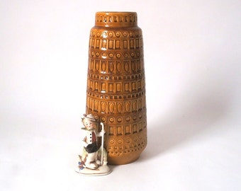 Large vintage vase Scheurich Design Inka, L ceramic vase West German pottery, vintage WGP vase, mid century modern 60s 70s vase