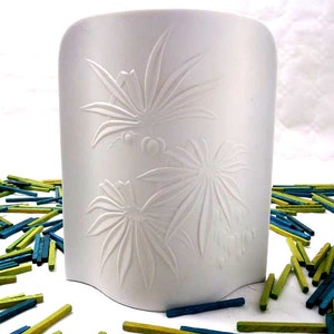 Vintage white bisque porcelain vase KPM Bavaria Royal, mid century bisquit vase, unglazed matte vase, tikki vase mcm Made in Germany WGP 70s