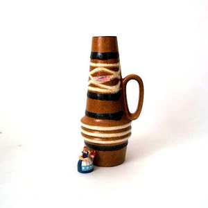Wgp vase, fat lava vase, vintage jug vase, mid century modern vase made by Scheurich west german pottery, space age, vintage ceramic, 60s