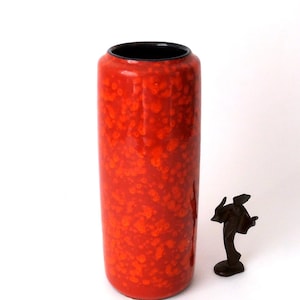 Vintage Fat Lava vase orange, wgp vase Scheurich, mid century modern, West German pottery, space age, studio art wgp, vintage ceramic, 70s