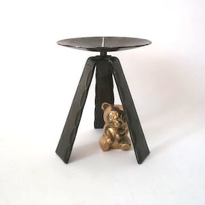 Mid century candle stick holder west Germany, one flame wrought iron / metal candle holder, mcm 1960s candle holder, vintage  candle holder