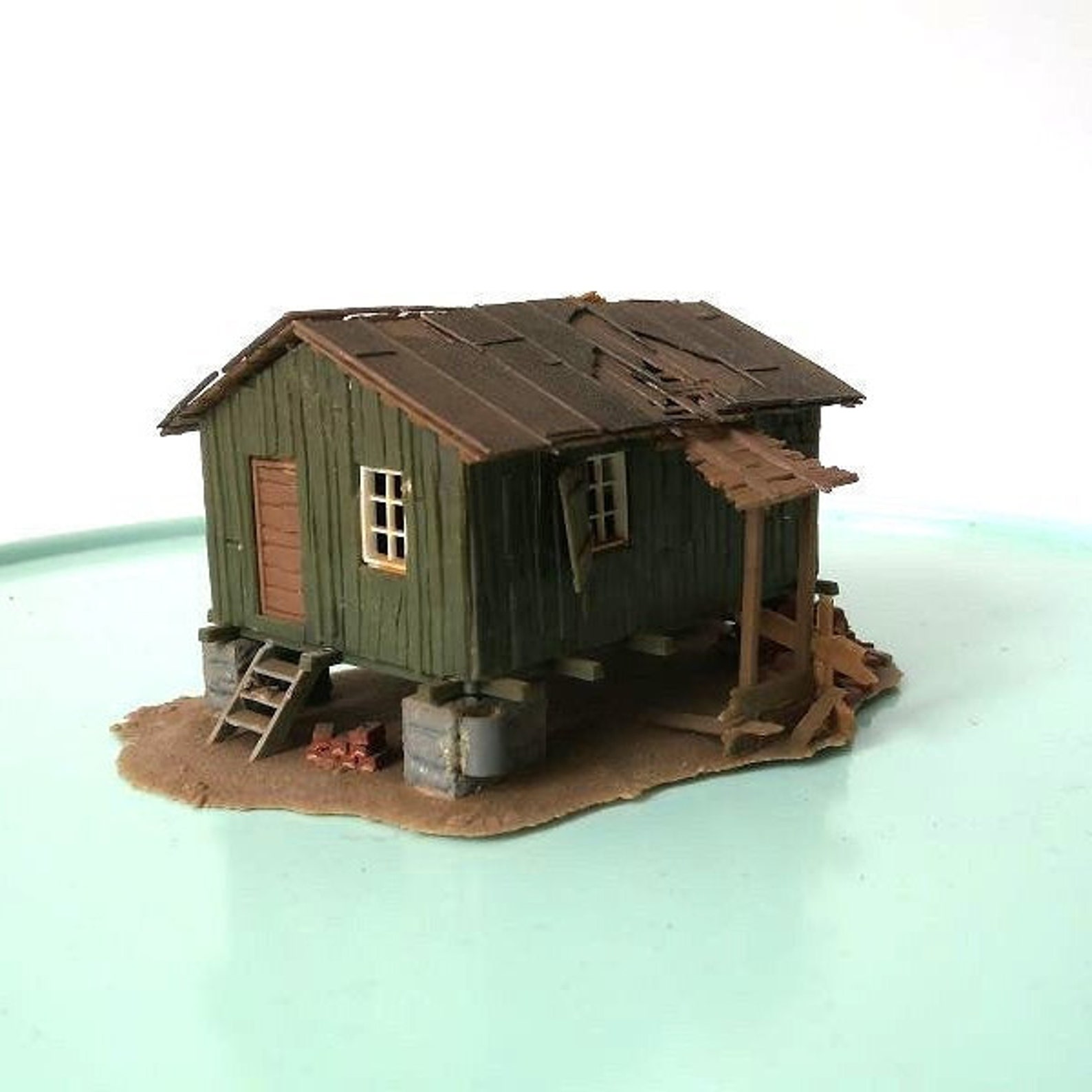 Vintage model train house architects miniature house mcm Etsy