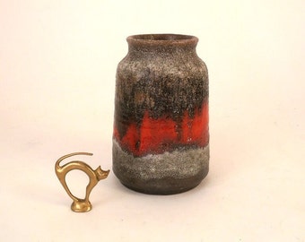 ヴィンテージのファットラバ花瓶：西ドイツの陶器工房 - Etsy 日本