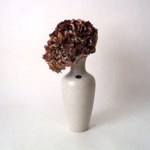 Mid century 50s 60s craquelure ceramic vase Silberdistel vintage, 50s fayence, grey studio ceramic vase, west german pottery vase