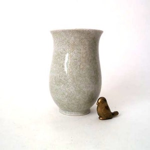 Mid century craquele vase, vintage glazed vase Metzler Ortloff, grey craquele porcelain vase, 50s porcelain vase, vase made in Germany WGP