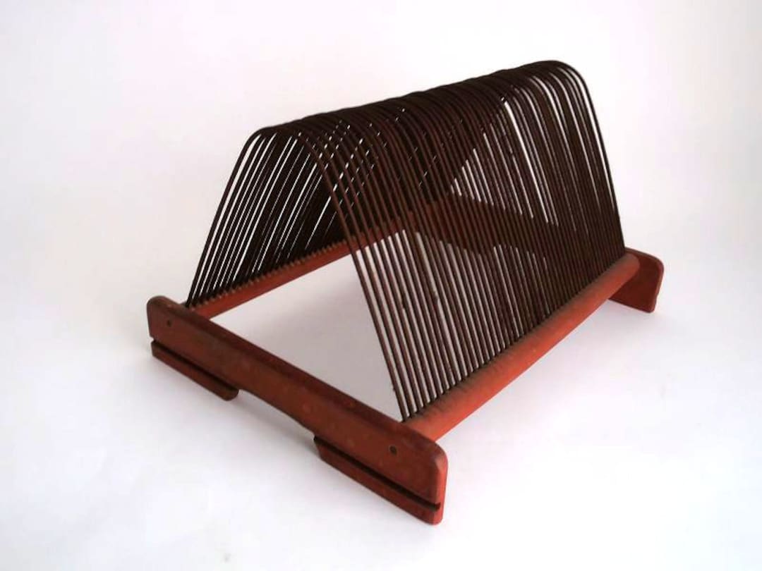 Vintage LP Rack, Wooden Record Holder for Vinyl LP Stand Storage, 60s ...