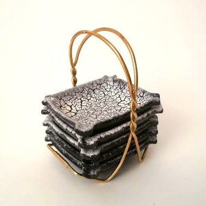 Vintage stackable ceramic ashtray set of five Jasba series cortina, 50s design ashtray mid century staple ceramic ashtray rockabilly ashtray