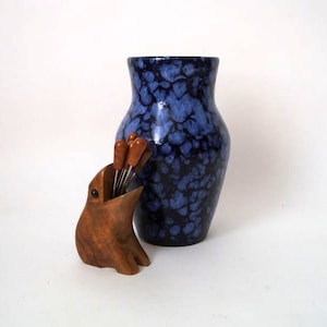 Vintage Wgp vase fat Lava vase, vintage ceramic vase, mid century  west german pottery, space age, studio art wgp, vintage ceramic, 70s