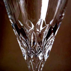 Vintage lead crystal sparkling wine glasses,  set of 2 mid century sparkling wine Nachtmann sparkling wine glasses,  vintage champagne glass
