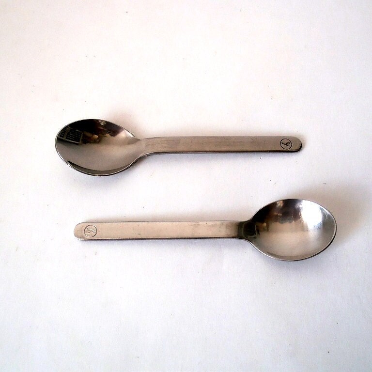 Airline Flatware, Mcm Lufthansa Flatware, Airline Cutlery, Vintage