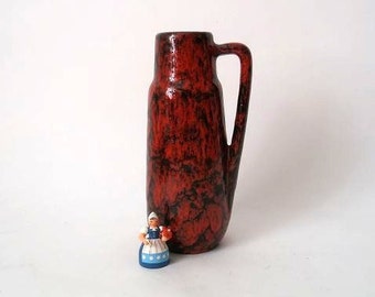Vintage MCM Mid Century Modern Scheurich 209 18 Fat Lava Vase - Etsy