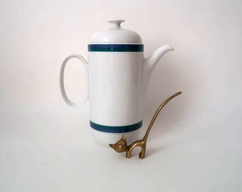 Coffee pot Rosenthal, tea pot Rosenthal porcelain, Amborgio Pozzi Form Duo, tea for two, Rosenthal Germany, mid century coffee pot, 70s 70er