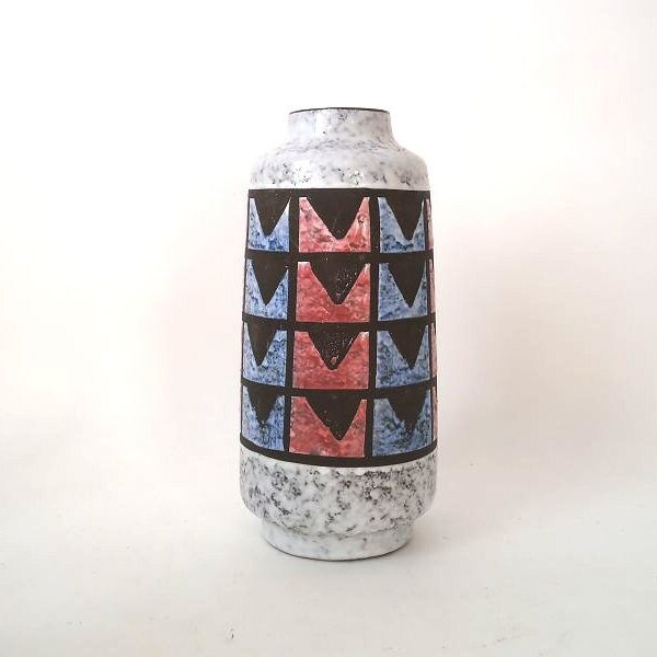 Fat Lava Vase, Extraordinary Mid Century Fat Lava Vase, East