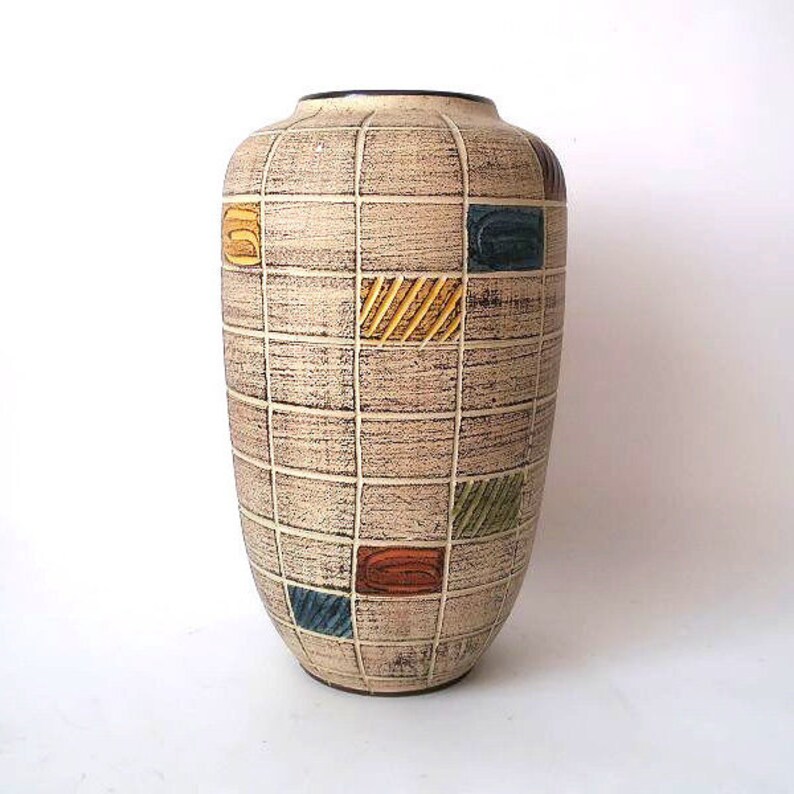 XL Vintage floor vase entrance area vase 60s ceramic floor Etsy