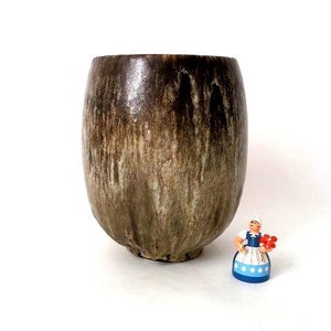 Vintage fat lava vase  studio ceramic West Germany, mid century ceramic vase, WGP West German Pottery, mid century fat lava ceramic vase