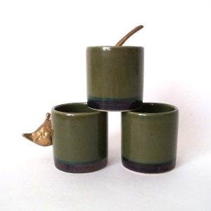 Vintage ceramic egg cups,  Arabia egg cups, set of 3 mid century egg cups, design classic egg cups, porcelain egg cup 60s 70s