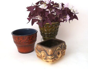 Vintage West German Fat Lava Flower Pot Made by Jopeko