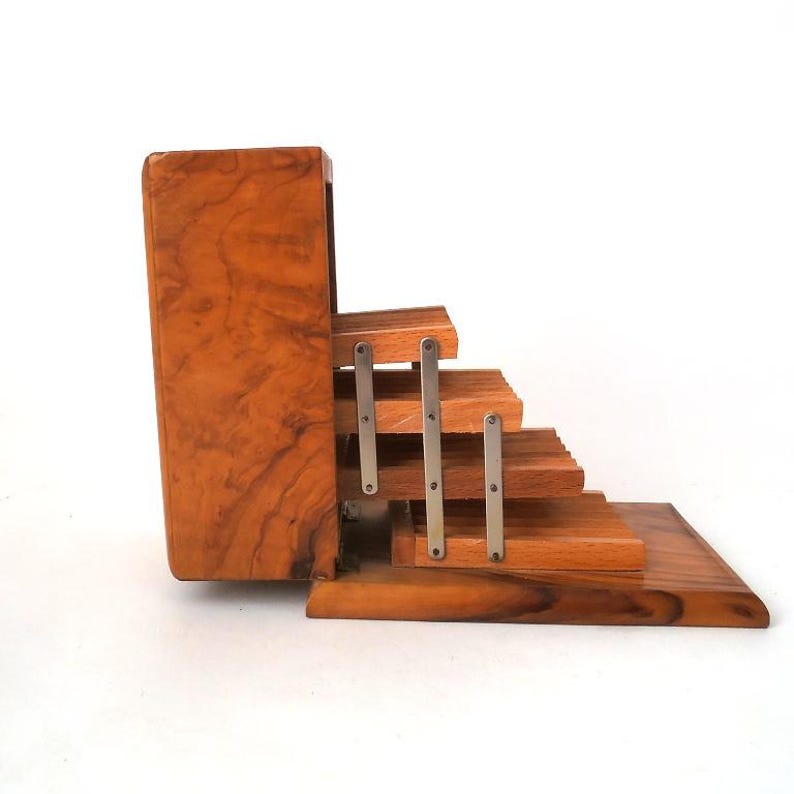 Vintage Wooden Cigarette Dispenser, Mid Century Cigarette Box Etsy UK