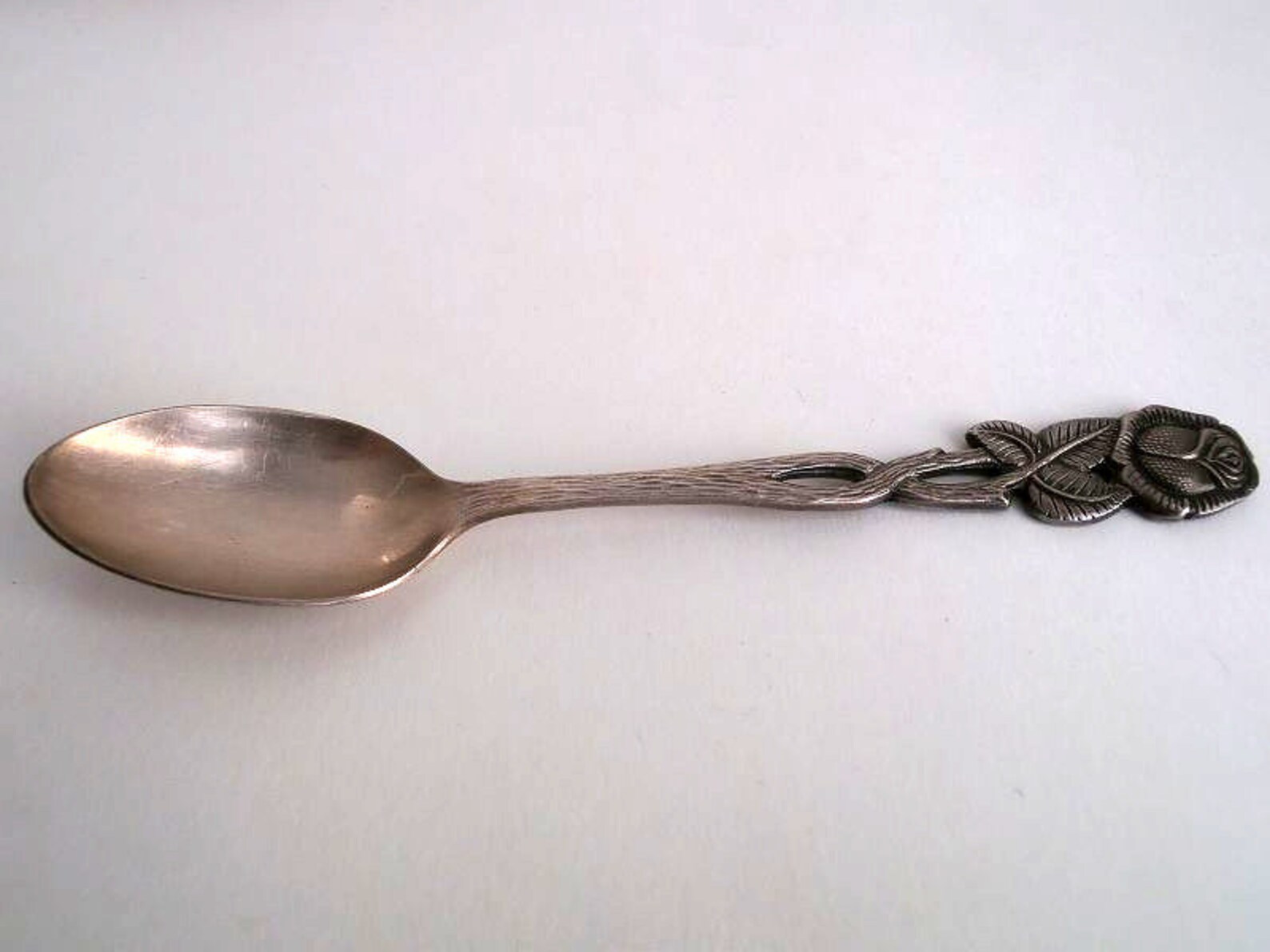 Tea spoons silver plated rose flatware small spoons wedding Etsy