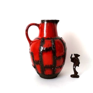 Vintage fat lava vase, Ruscha Costa mid century fat lava jug, west german pottery, space age vase, wgp, atomic age vintage ceramic 70s