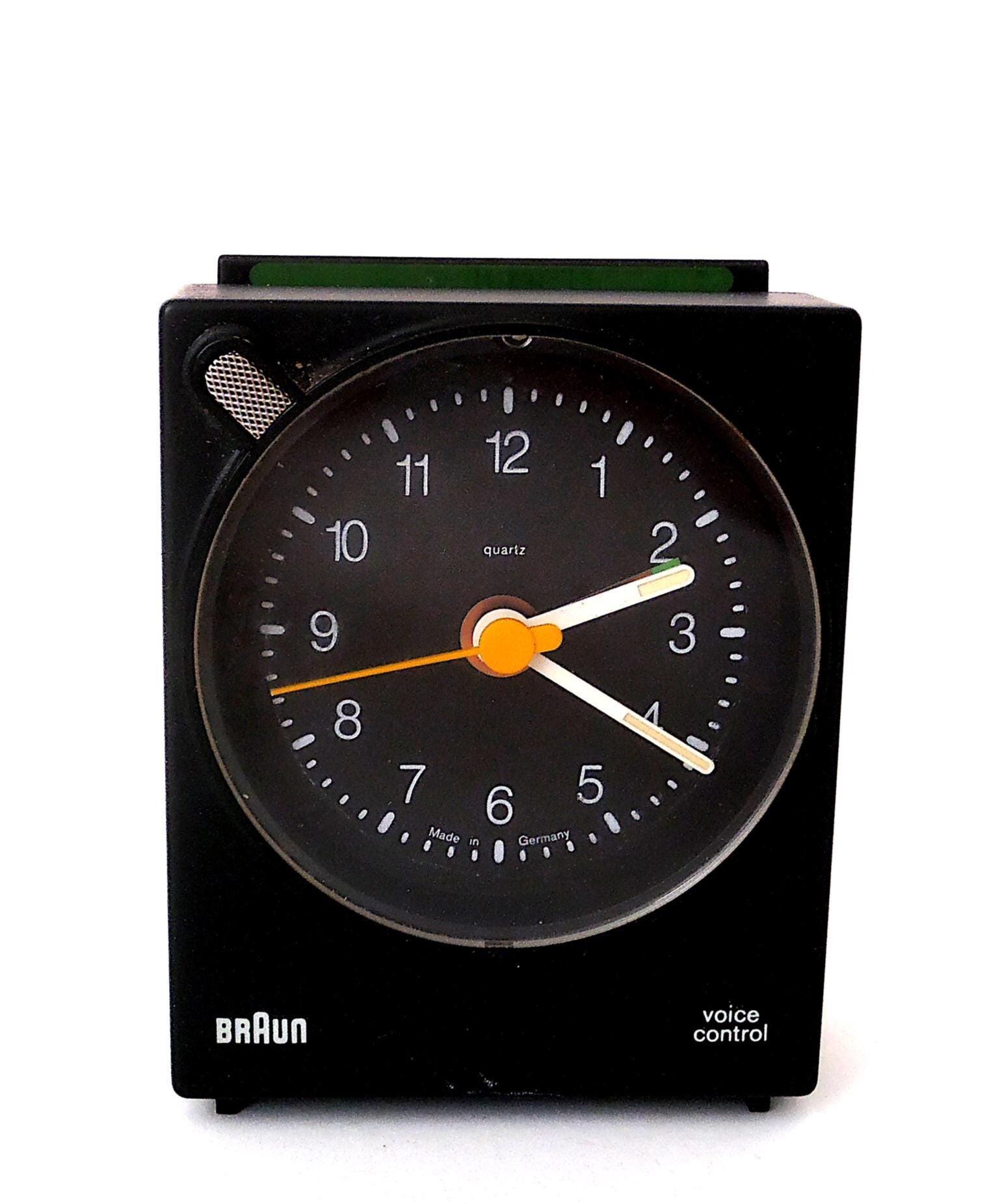 Vintage 80s Alarm Clock - Travel Alarm Clock Voice Control Made by