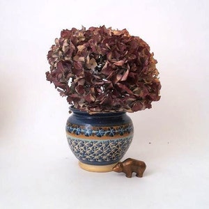 Vintage ceramic planter,  60s creamic plant pot, mid century planter,   mcm planter, mid century modern planter