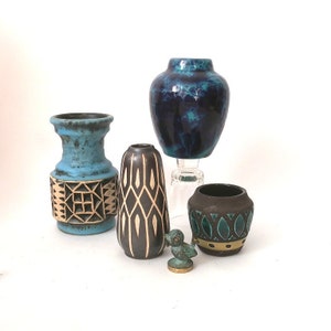 Vintage fat lava vase, mid century fat lava vase, german pottery, space age vase 60s 70s, atomic age vase, wgp, vintage ceramic 70s