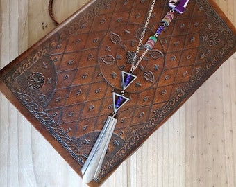 Purple Arrows / Recycled Silverware Jewelry