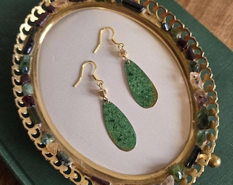 Lucky Earrings / Recycled Vintage Tin Earrings