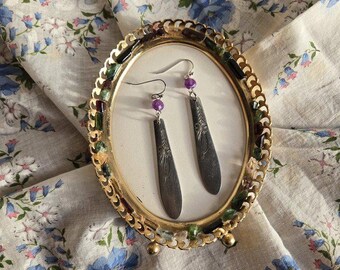 The Flight of the Butterfly / Recycled Silverware Earrings