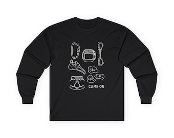 Rock Climbing Graphic Tee | Climb On Mountain Shirt