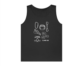 Rock Climbing Tank Top | Climber Graphic Tee