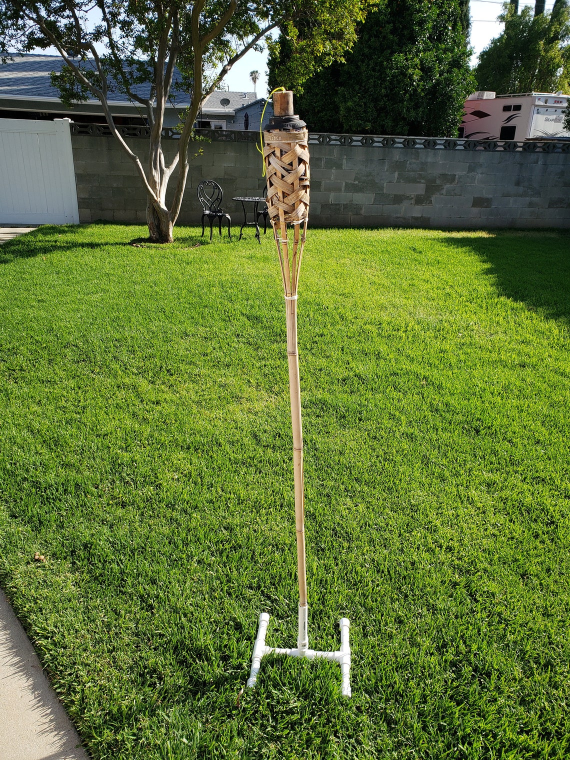Tiki Torch Stands set of Three. Do it yourself version. 3 | Etsy
