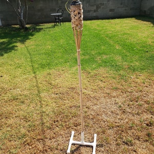 Tiki Torch Stands set of Two. Do it yourself version. 2 Stands only. Tiki Torches not included.