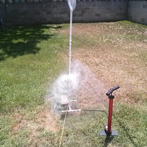 Rocket Launcher Water for Soda Bottles Mini Base. Do it Yourself Kit. Shoots 250ft in air! DIY