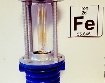 Upcycled air compressor lamp