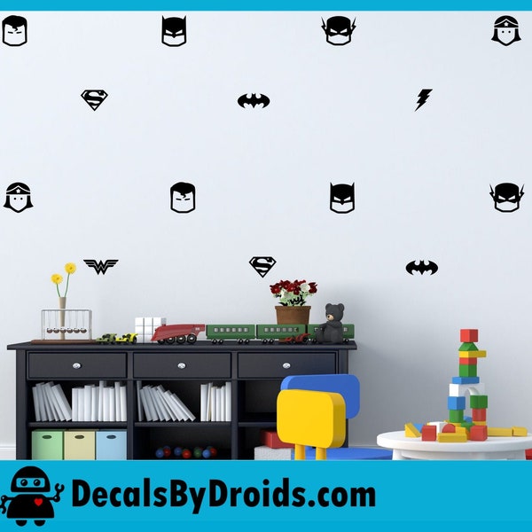 Superhero Wall Decal Etsy