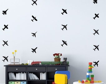 Airplanes set Vinyl Wall Decal | Decal/Sticker Boys Decor