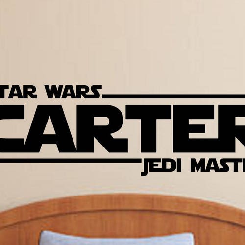 Star Wars Wall Decor Star Wars Wall Decal Star Wars Wall Etsy