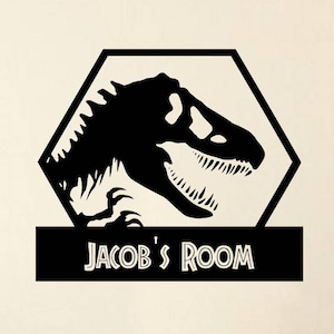 Dinosaur Wall Decal | Personalized with Name | Dinosaur Decor | Jurassic